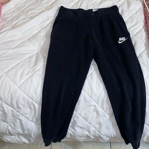 Size small, short length, black, Nike sweatpants.